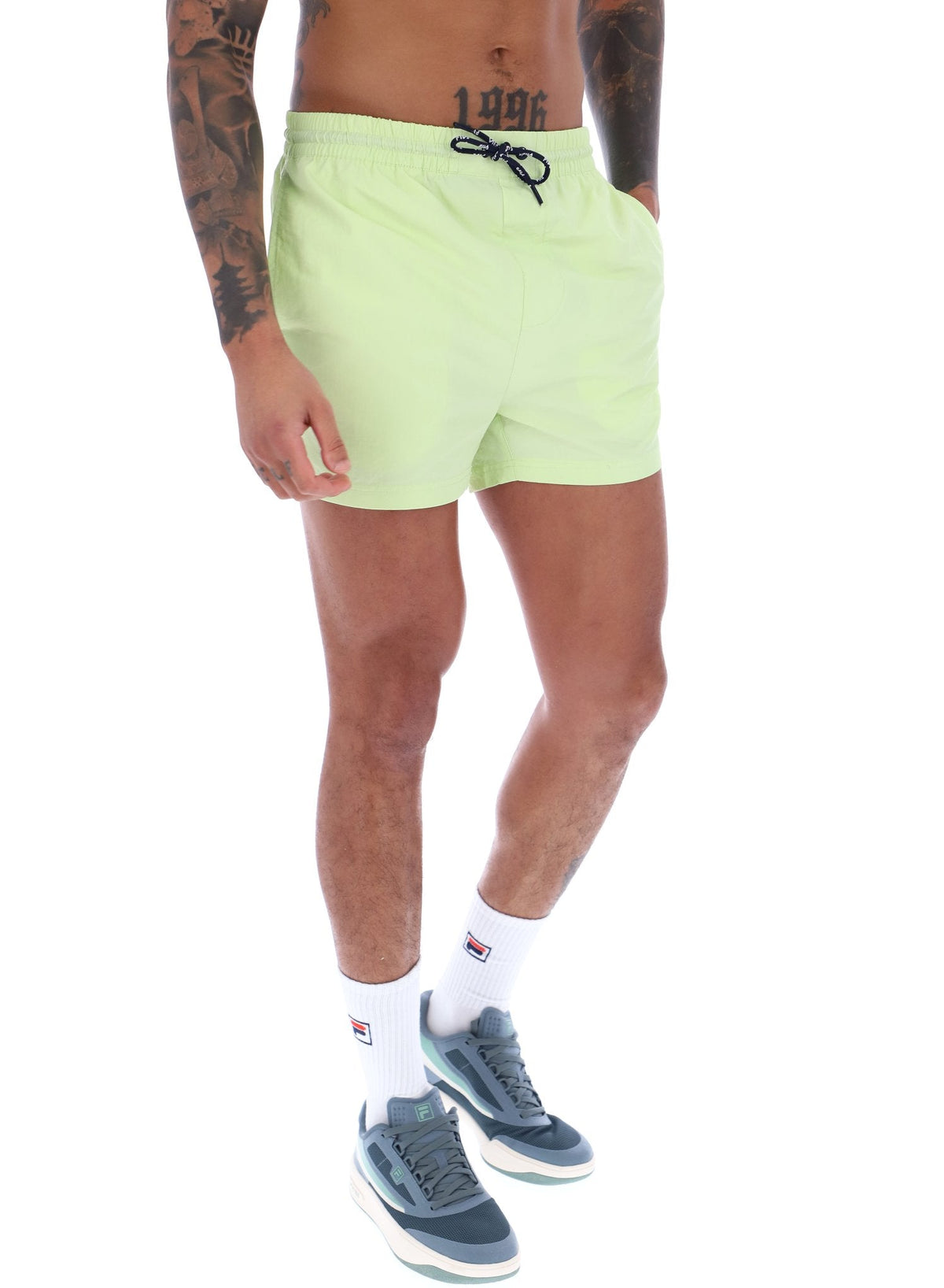 Shadow Lime Artoni Swim Short - Shadow Lime
