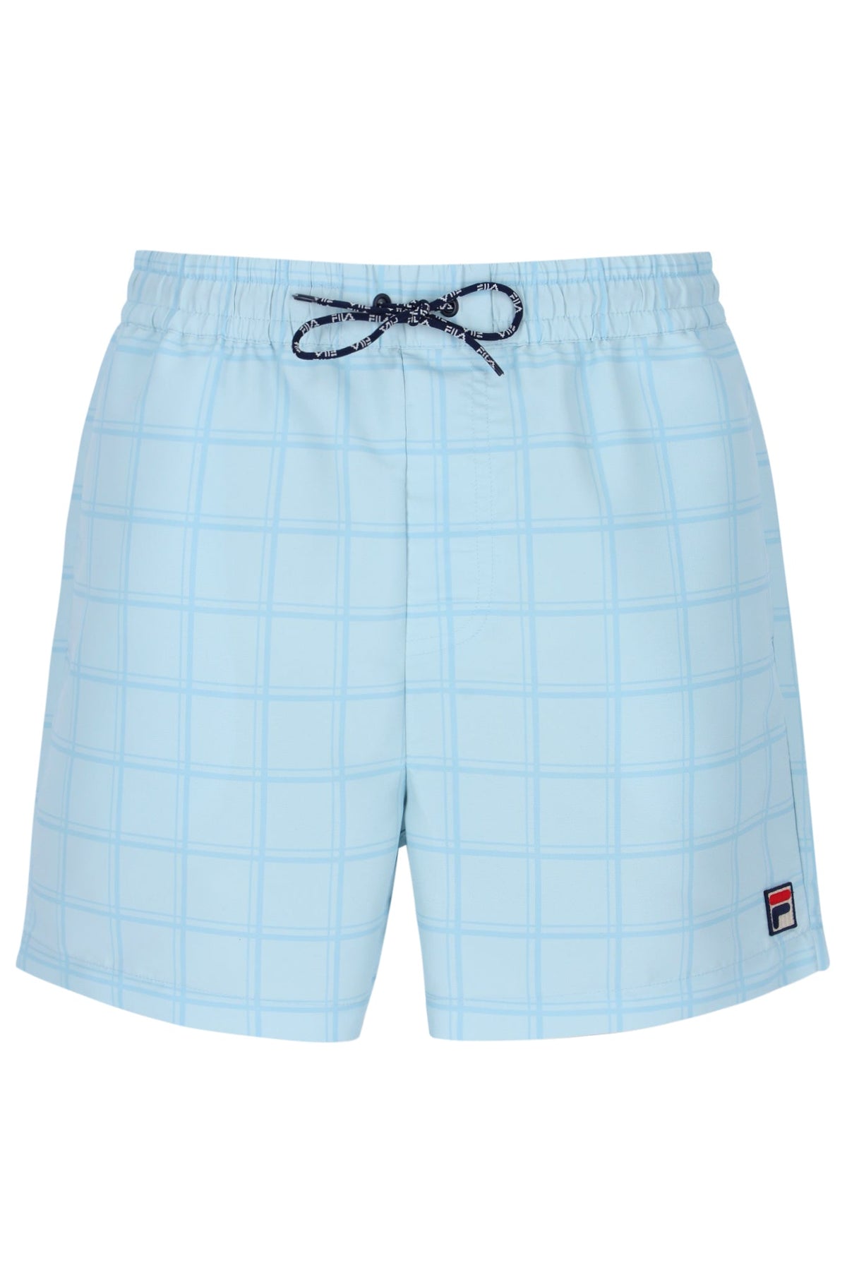Skyway Mariano Tonal Check Swim Shorts - Baby Blue