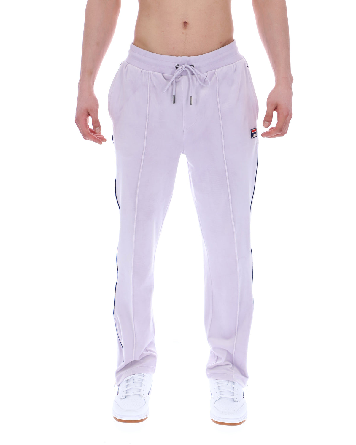 Misty Lilac Fio Velour Straight-Leg Jogger - Pale Purple