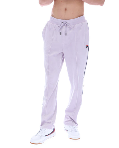 Misty Lilac Fio Velour Straight-Leg Jogger - Pale Purple