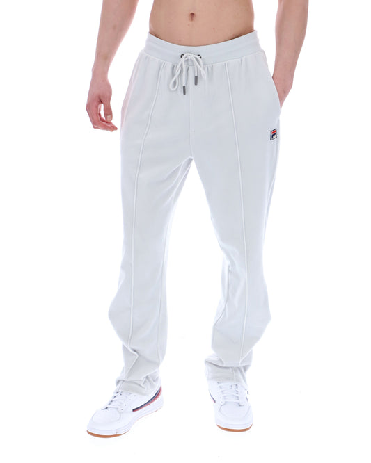 Dawn Blue Fio Velour Straight-Leg Jogger - Bright Grey