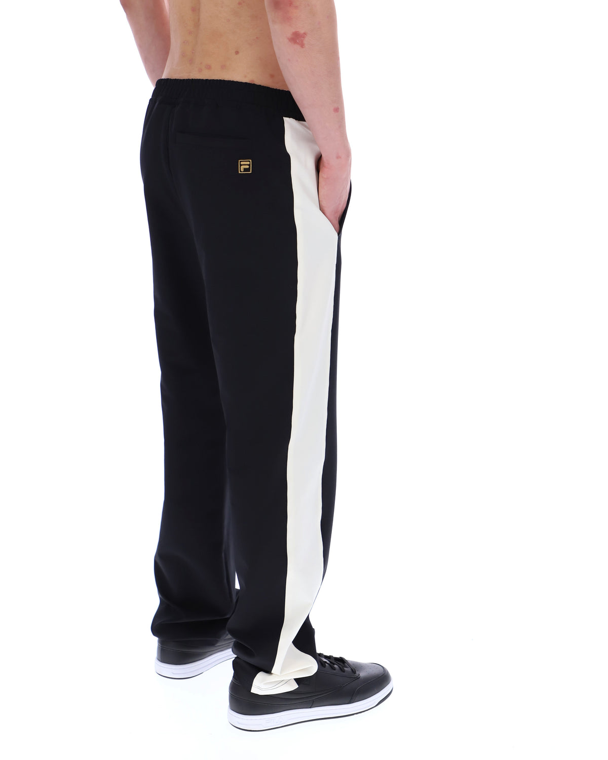 Black Ali Tennis-Inspired Pant - Black
