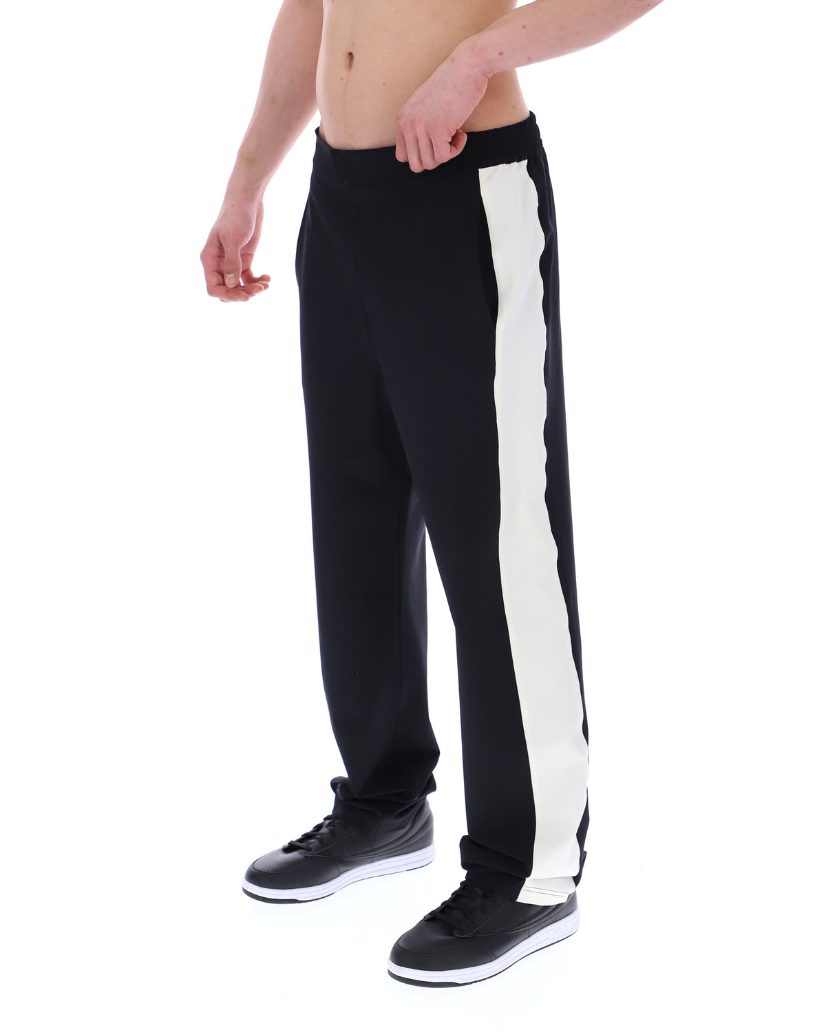 Black Ali Tennis-Inspired Pant - Black
