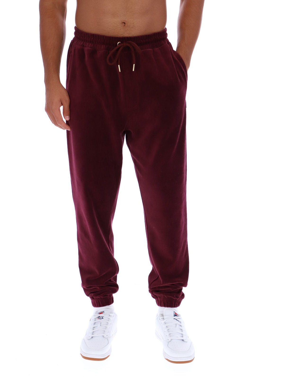 Fig Eddie Velour Track Pant - Fig