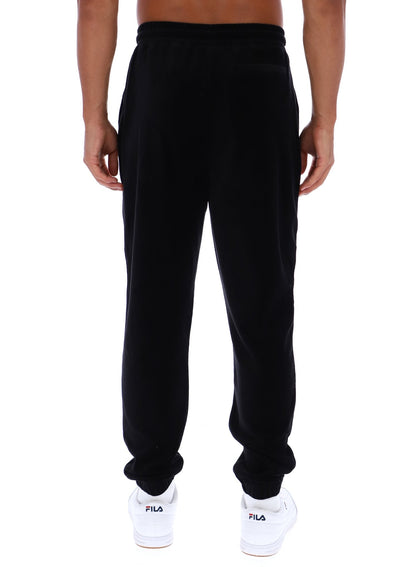 Black Eddie Velour Track Pant - Black