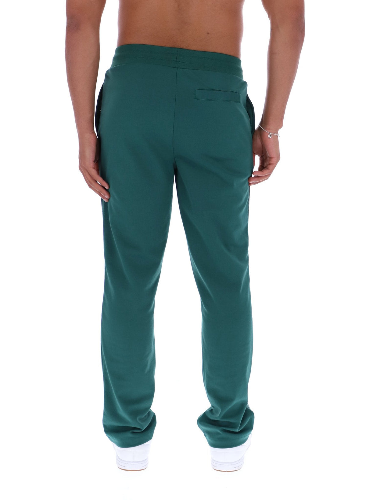 Rain Forest Tavis Contrast Stitch Straight Leg Jogger - Rain Forest