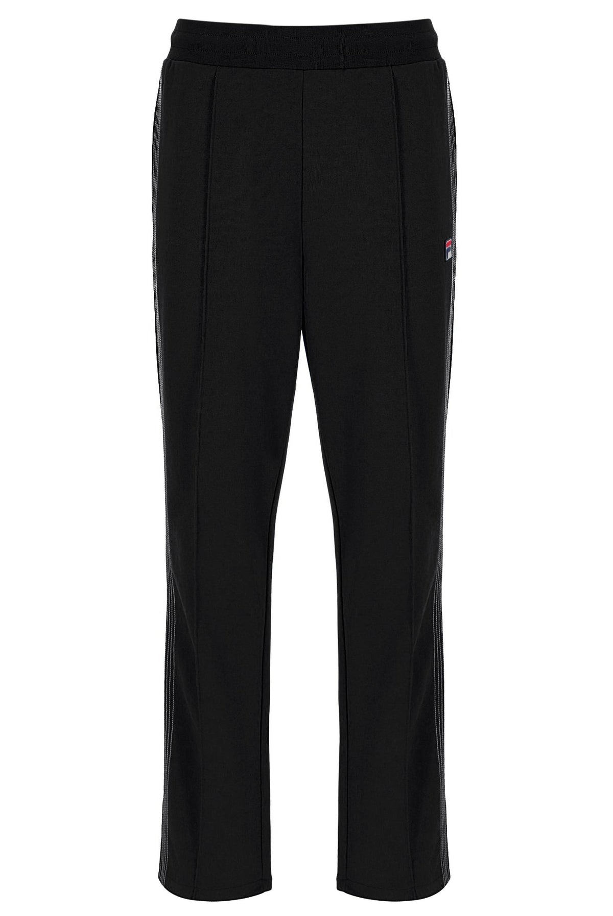 Black Tavis Contrast Stitch Straight Leg Jogger - Black