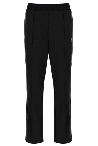 Black Tavis Contrast Stitch Straight Leg Jogger - Black