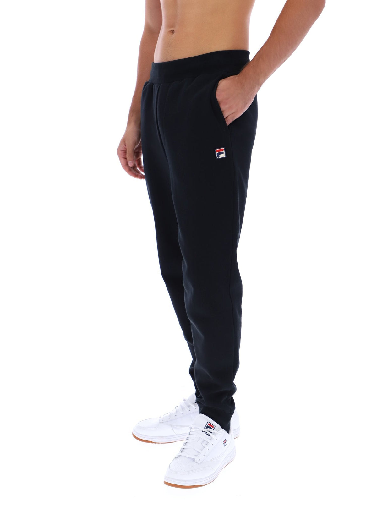 Black Visconti Tipped Cuff Track Pant - Black