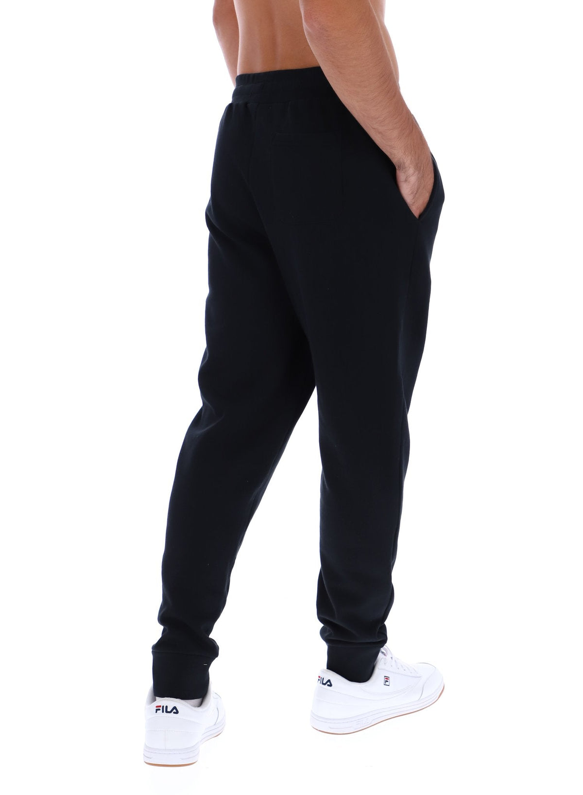 Black Visconti Tipped Cuff Track Pant - Black