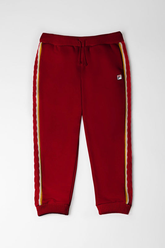 Fila Red Knitted Cuffed Sweatpants -