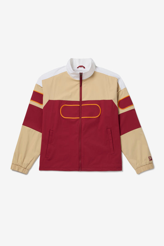 Tibetan Red Center Court Podium Jacket - TIBETAN RED/ IRISH CREAM/ GARDENIA/ ORIOLE