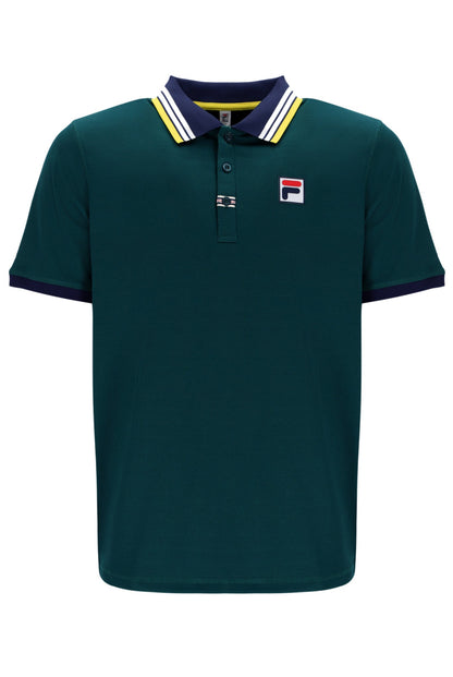 Deep Teal Heritage S/S Solid Polo - Deep Teal