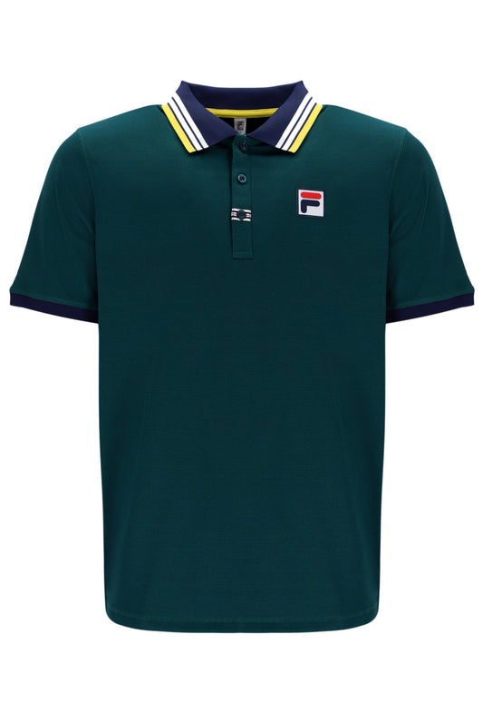 Deep Teal Heritage S/S Solid Polo - Deep Teal