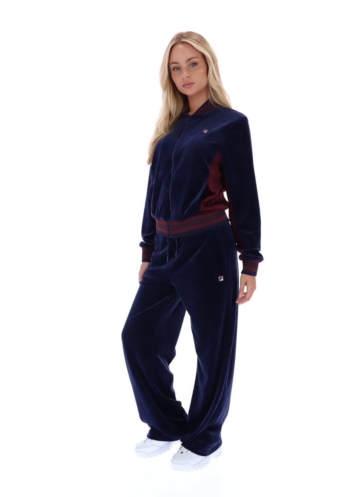 Fila Navy Jenesis Baseball Zip Up Track Top - Fila Navy