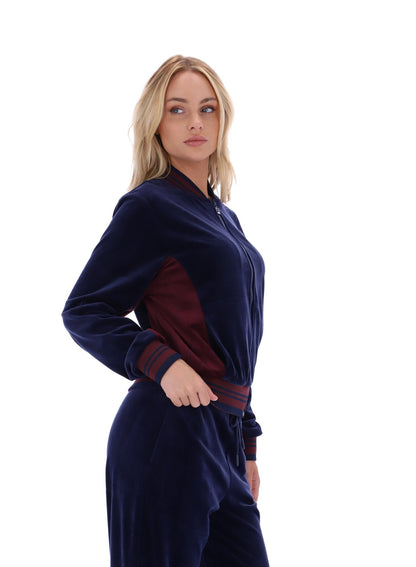 Fila Navy Jenesis Baseball Zip Up Track Top - Fila Navy