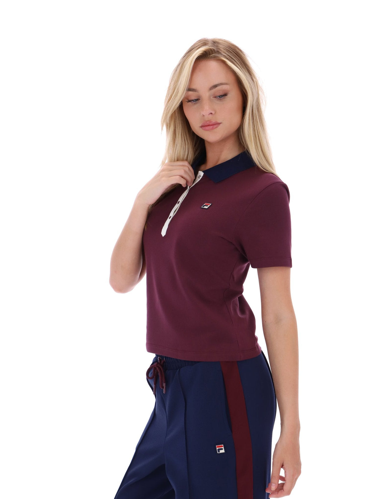 Fig Juno Fitted Iconic Polo - Fig