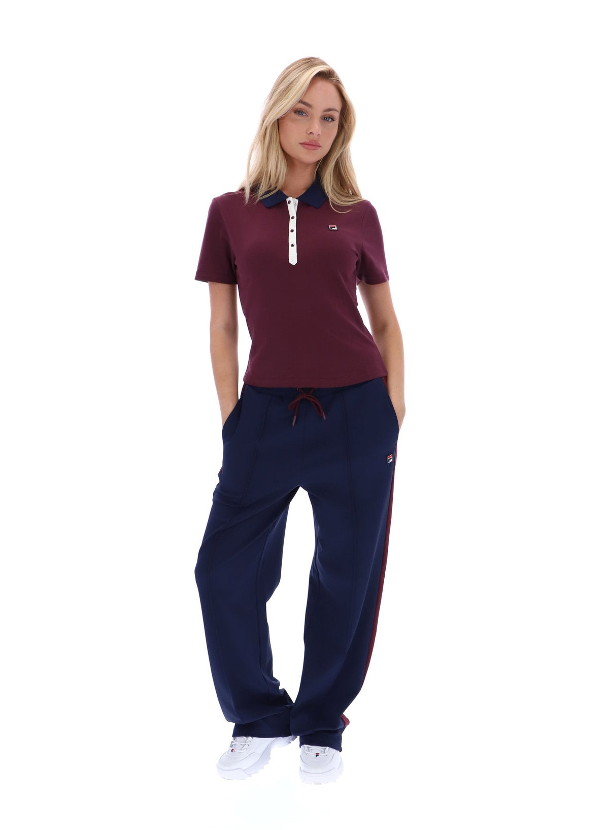 Fig Juno Fitted Iconic Polo - Fig
