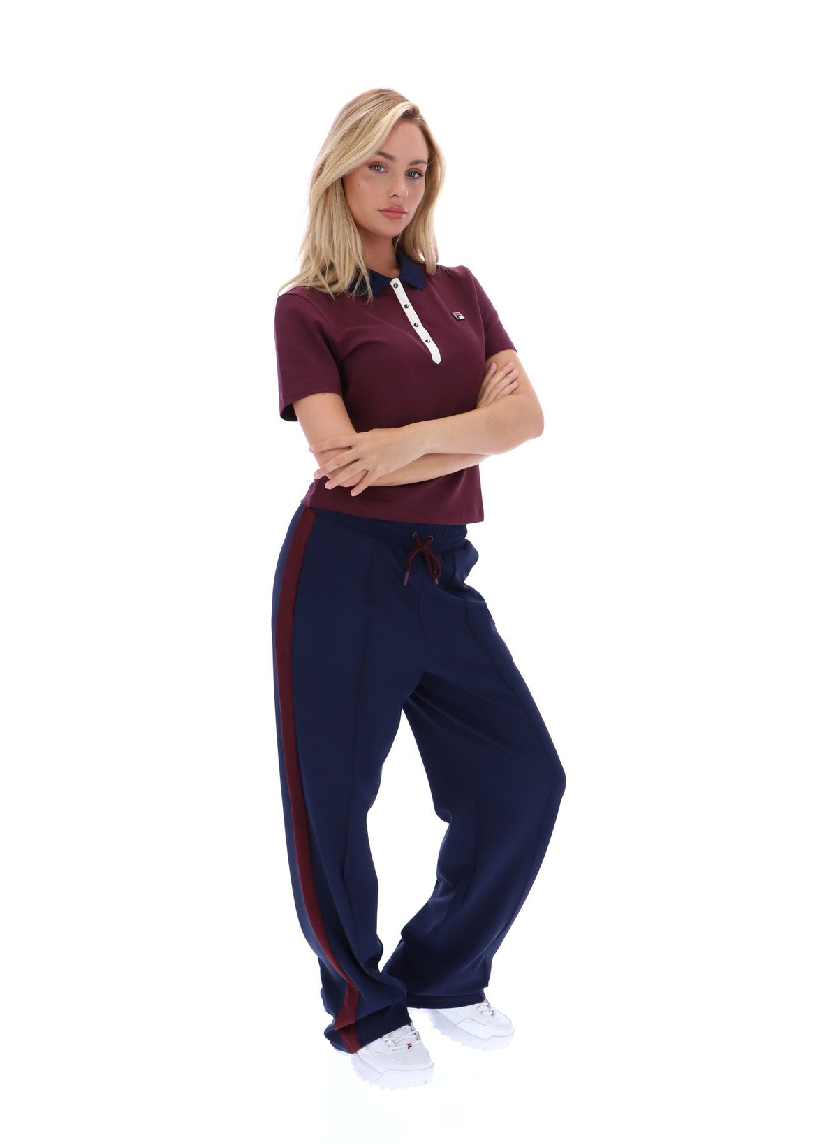 Fig Juno Fitted Iconic Polo - Fig