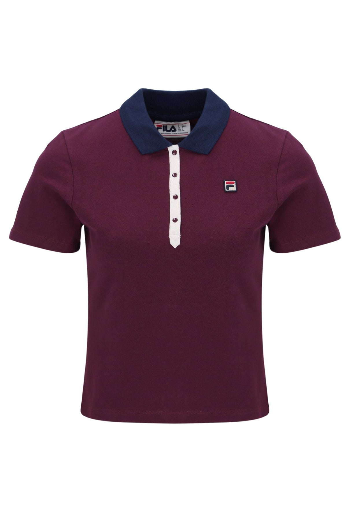 Fig Juno Fitted Iconic Polo - Fig