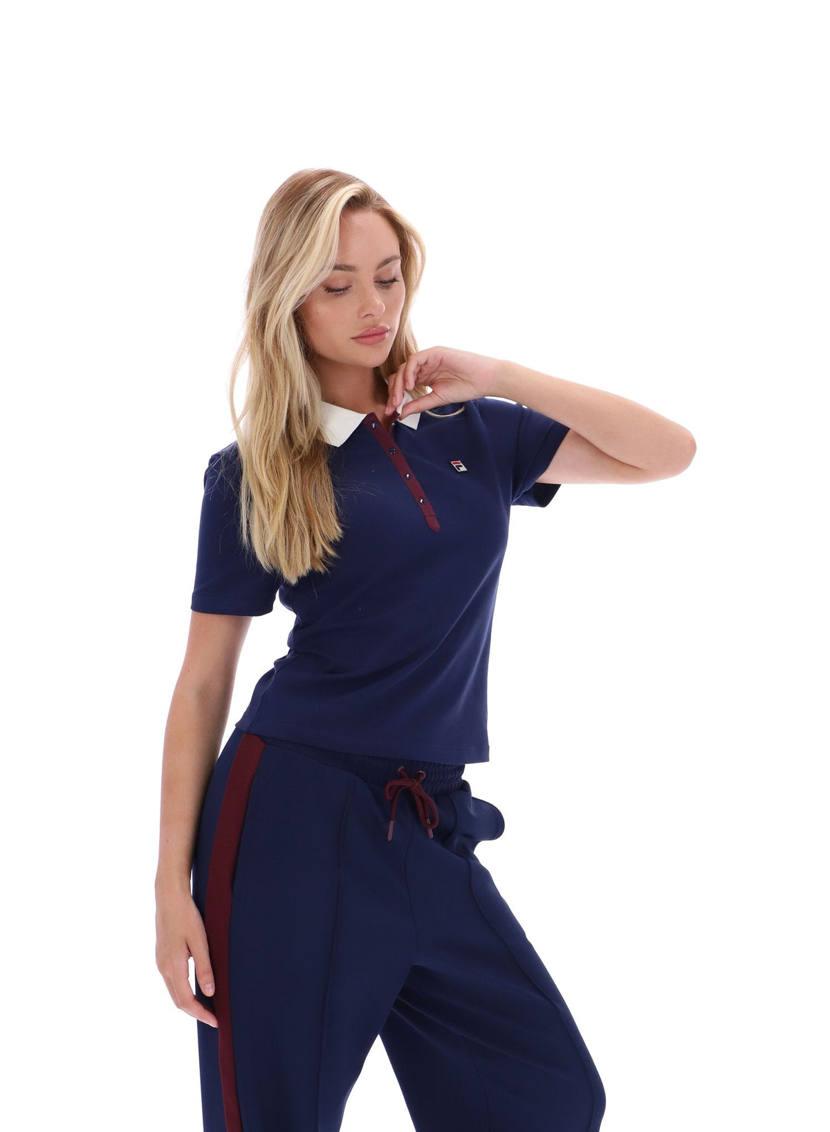 Fila Navy Juno Fitted Iconic Polo - Fila Navy