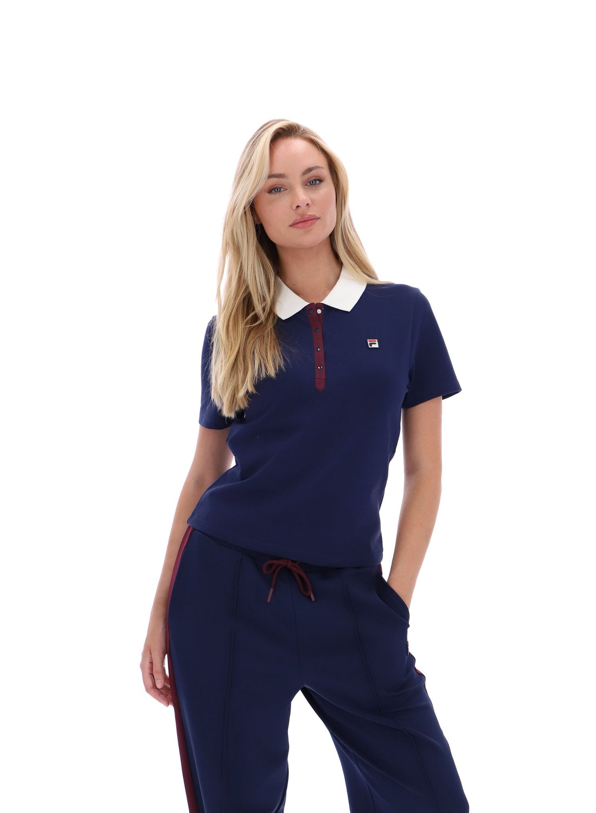 Fila Navy Juno Fitted Iconic Polo - Fila Navy
