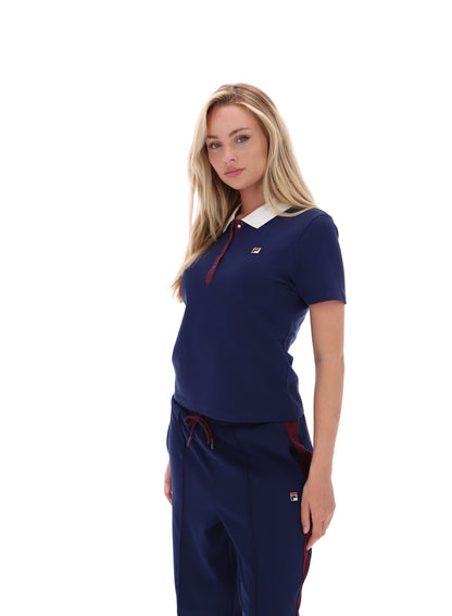 Fila Navy Juno Fitted Iconic Polo - Fila Navy