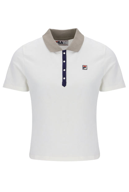 Gardenia Juno Fitted Iconic Polo - Gardenia