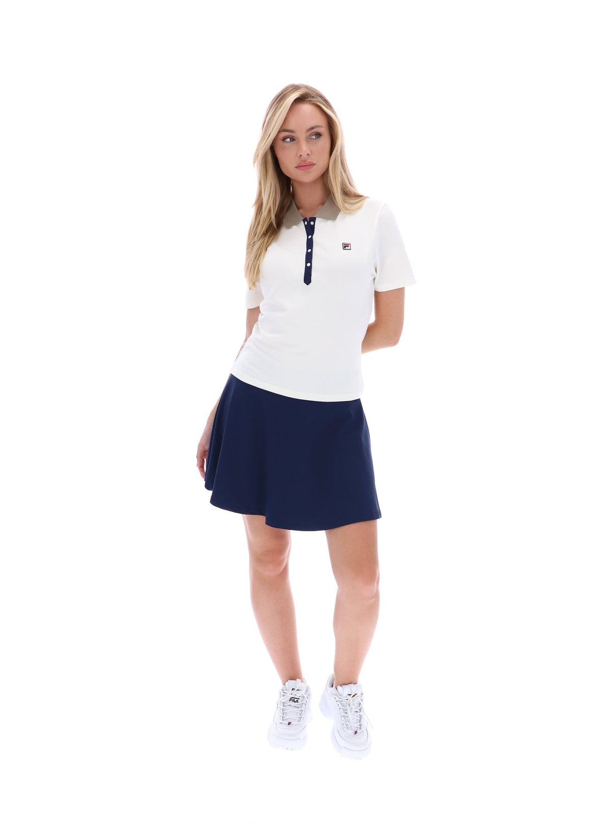 Gardenia Juno Fitted Iconic Polo - Gardenia