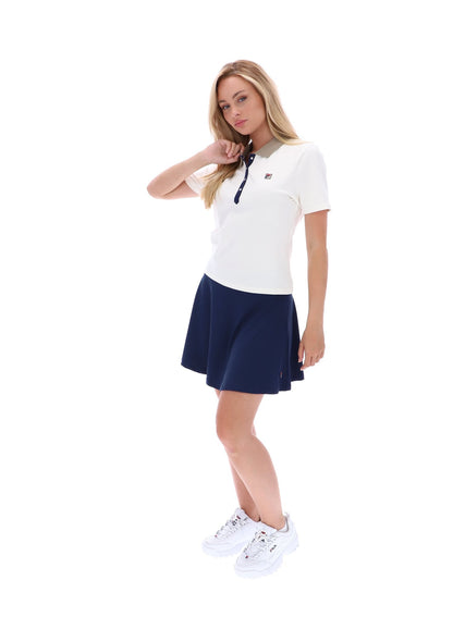 Gardenia Juno Fitted Iconic Polo - Gardenia