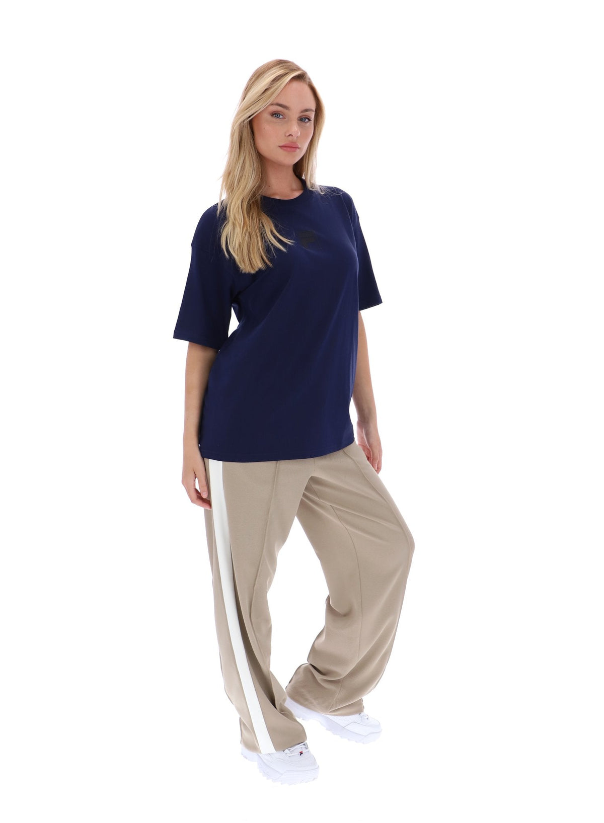 Fila Navy Cinzia Boyfriend Style T-Shirt - Fila Navy
