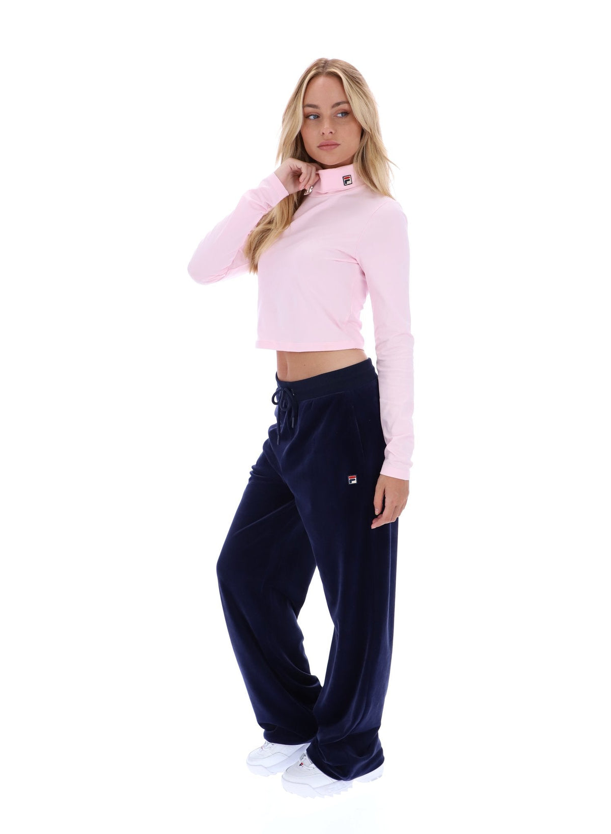 Pinkaboo Heidi Cropped Roll Neck Top - Pinkaboo