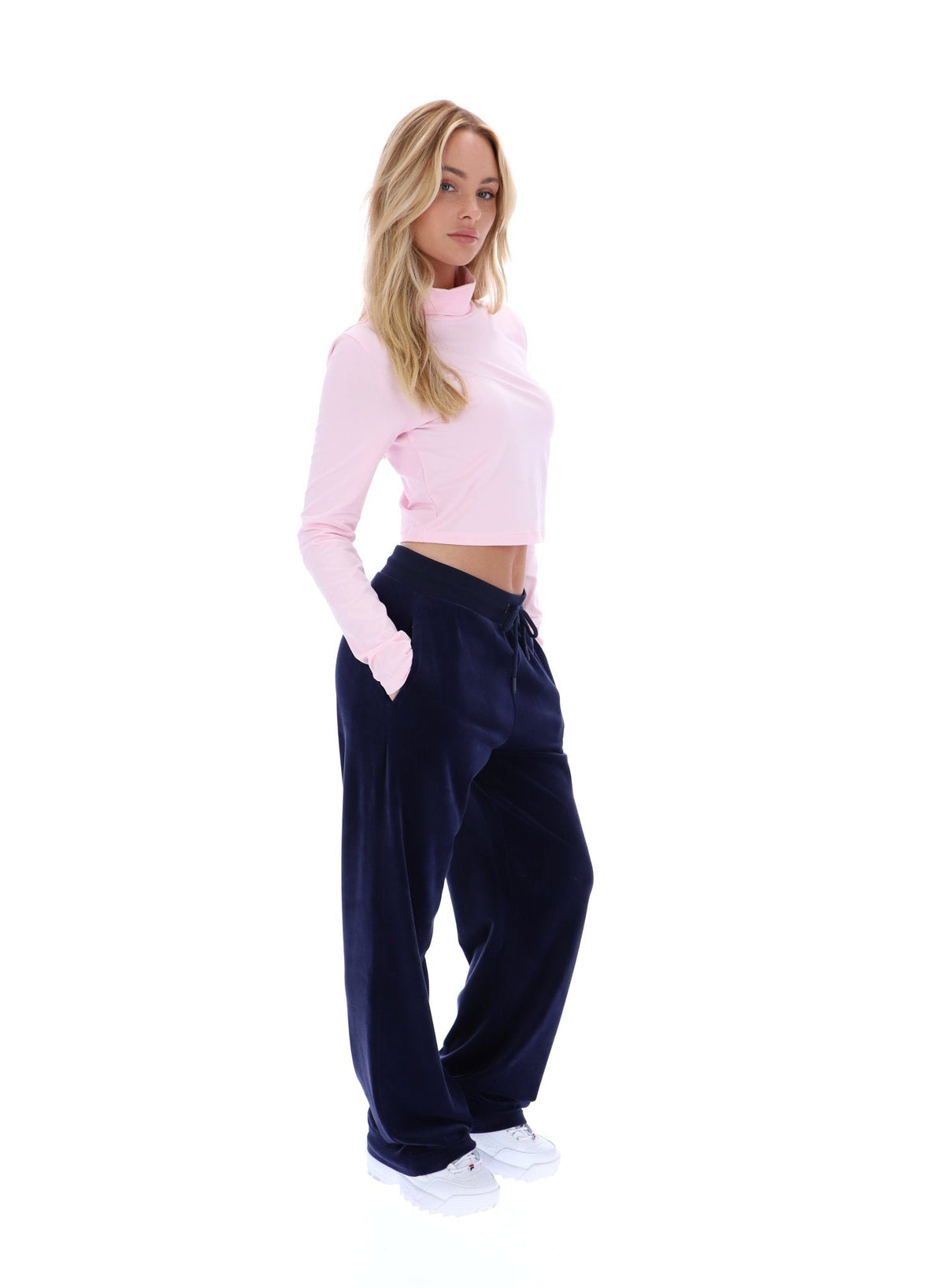Pinkaboo Heidi Cropped Roll Neck Top - Pinkaboo