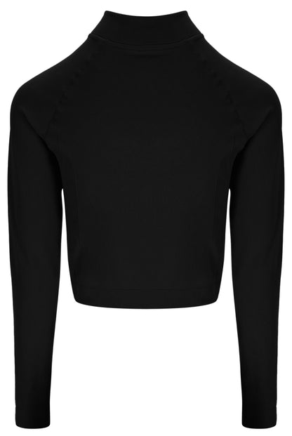 Black Casa Seamless Quarter Zip - Black