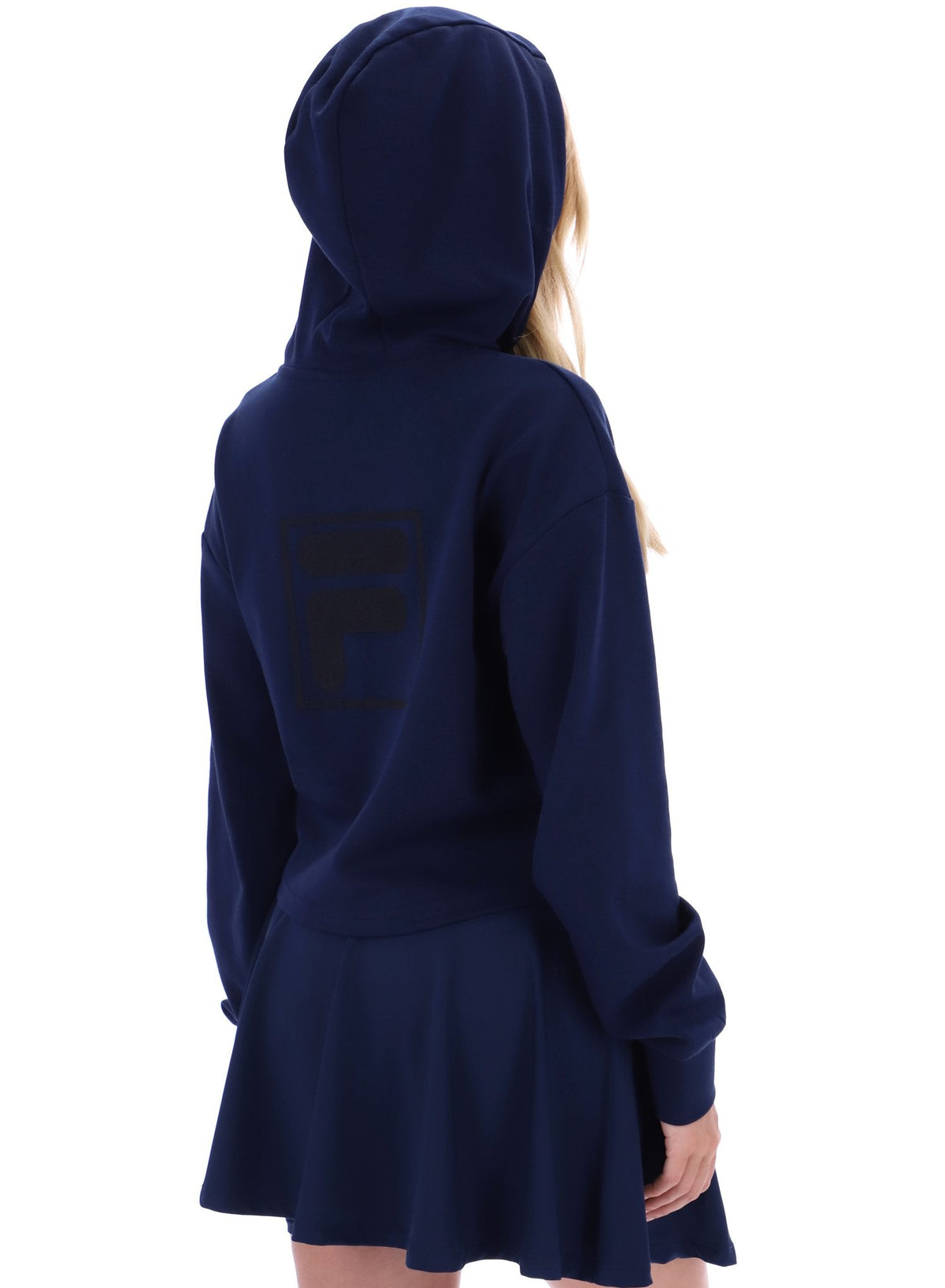 Fila Navy Fiorella 1/4 Zip Up Hoodie - Fila Navy