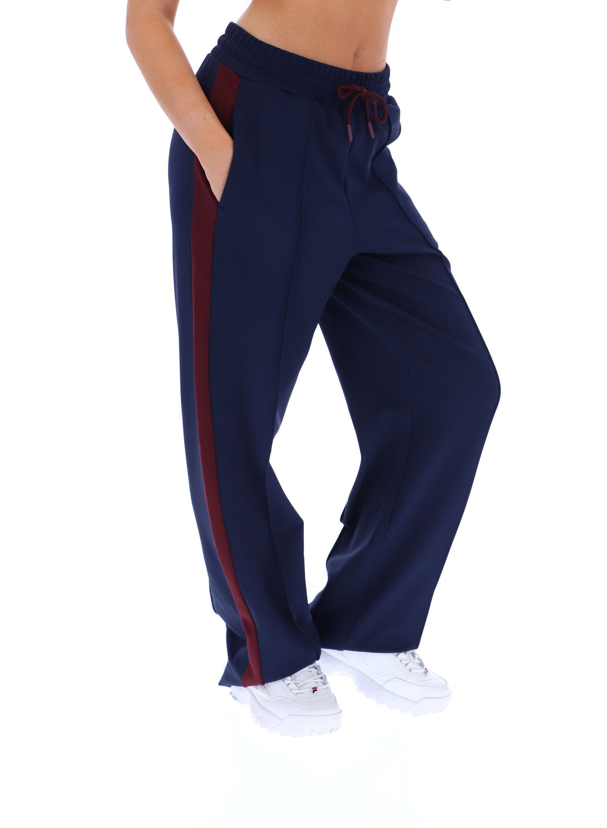 Fila Navy Chiara Smart Straight Leg Trousers - Fila Navy