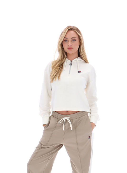 Gardenia Fiorella 1/4 Zip Up Hoodie - Gardenia