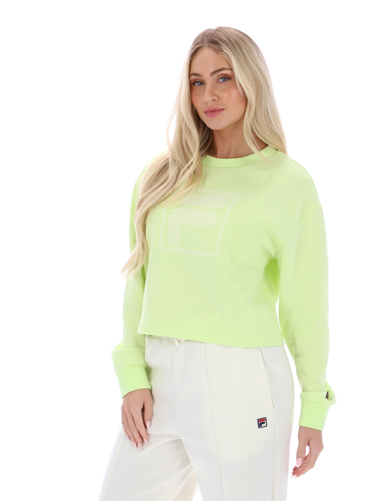 Shadow Lime Jorie Wide Crew Neck Sweatshirt - Shadow Lime
