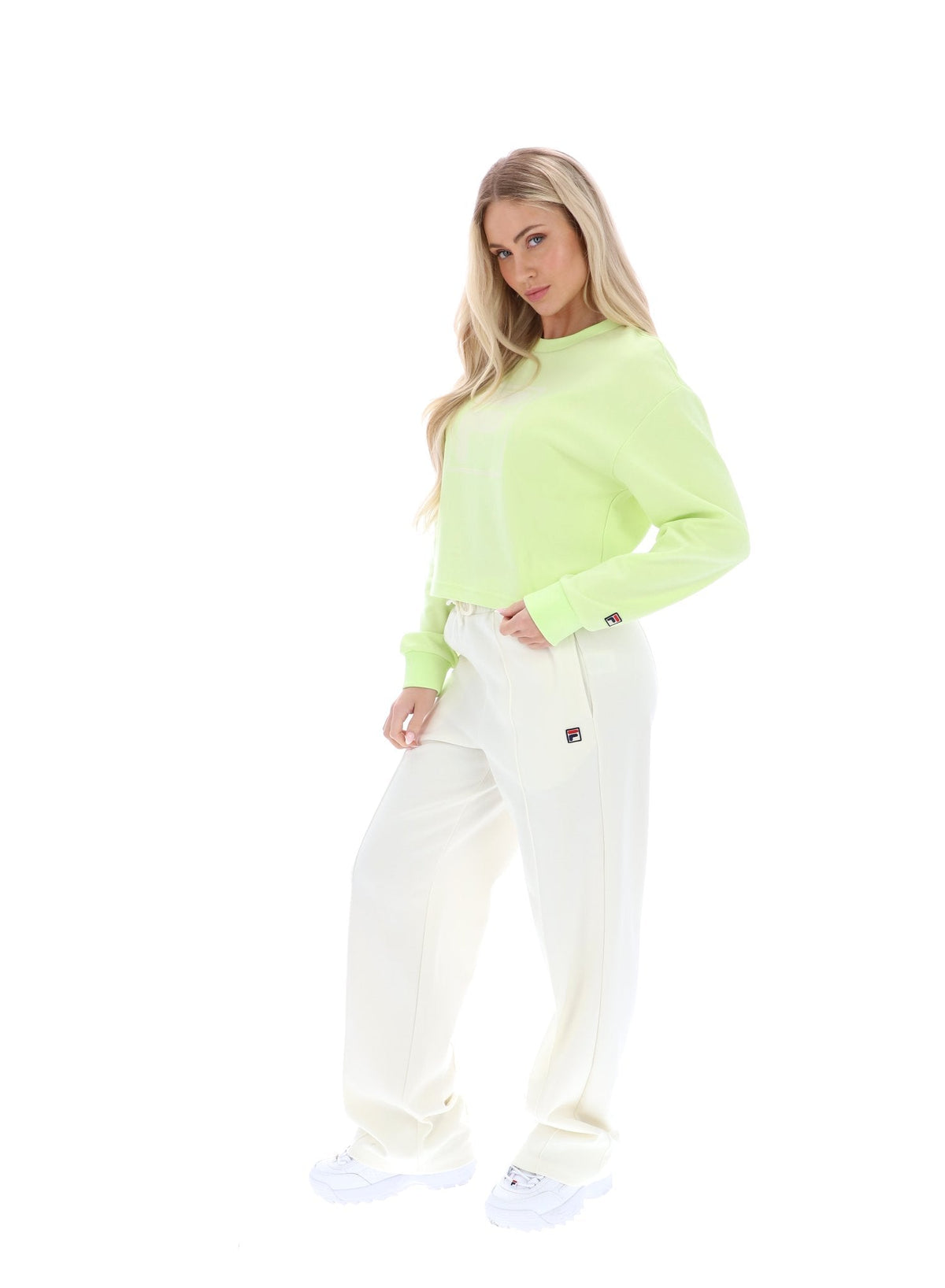 Shadow Lime Jorie Wide Crew Neck Sweatshirt - Shadow Lime