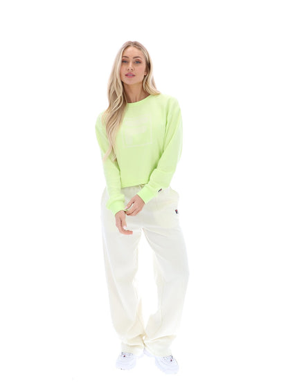 Shadow Lime Jorie Wide Crew Neck Sweatshirt - Shadow Lime