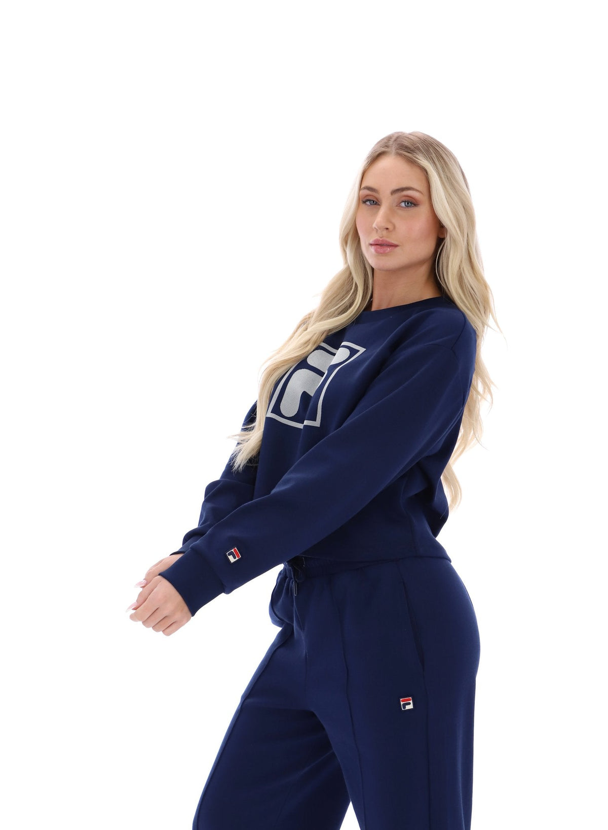 Fila Navy Jorie Wide Crew Neck Sweatshirt - Fila Navy