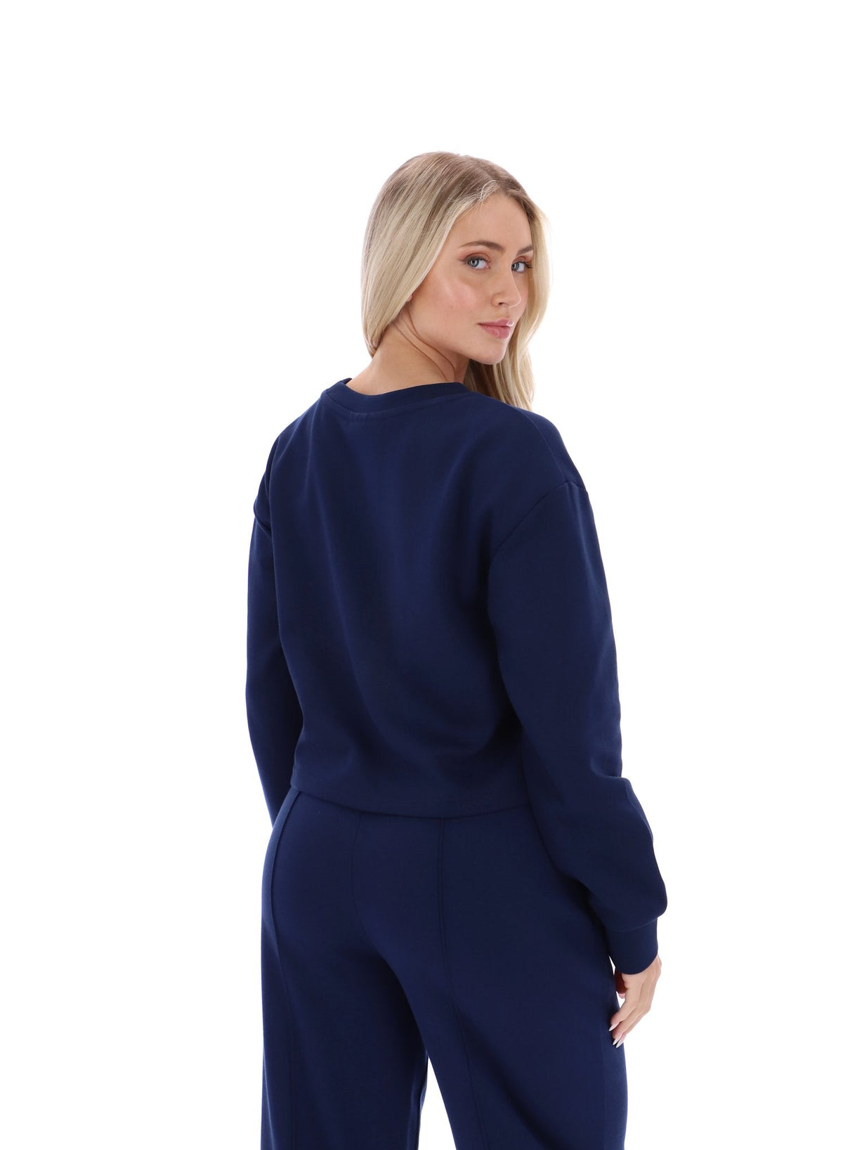 Fila Navy Jorie Wide Crew Neck Sweatshirt - Fila Navy