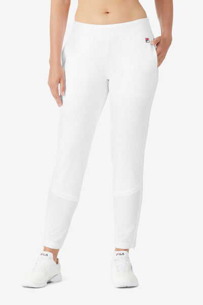 White Whiteline Pro Tennis Track Pant - White
