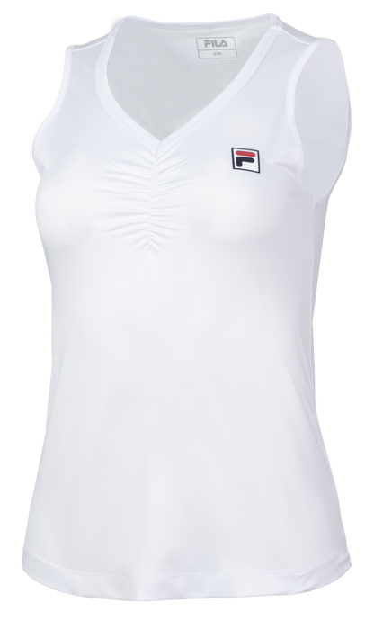 White Marleen Tennis Tank Top - White