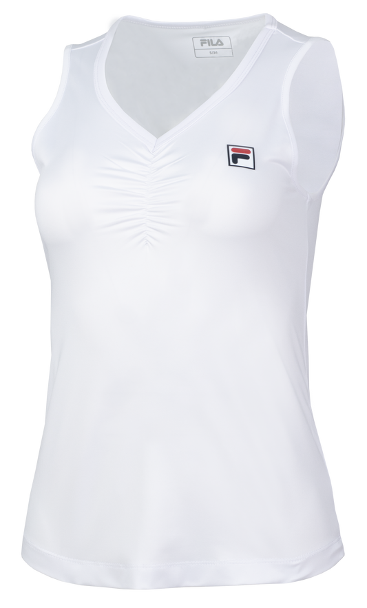 White Marleen Tennis Tank Top - White
