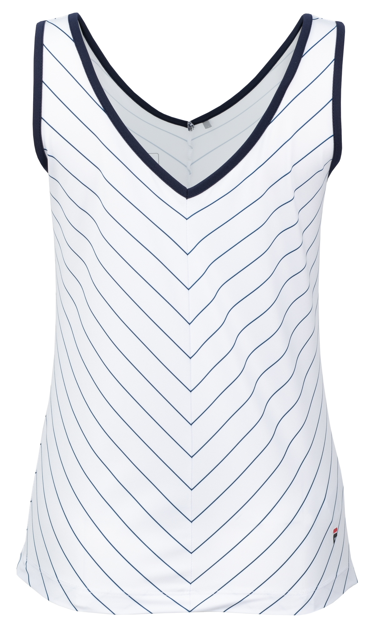 White Caroline Tennis Tank Top - White