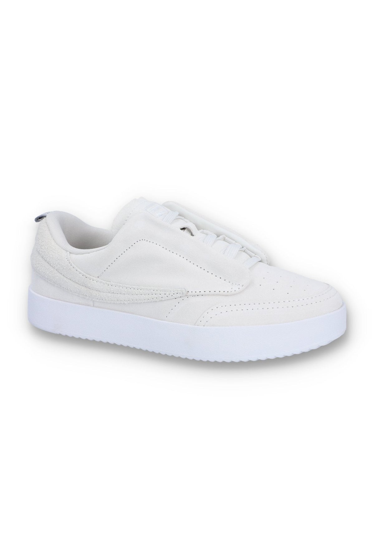 White Suede Festa 77 Heritage Tennis Trainer - White