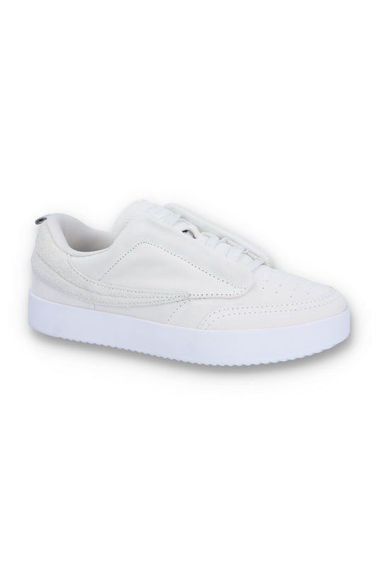 White Suede Festa 77 Heritage Tennis Trainer - White