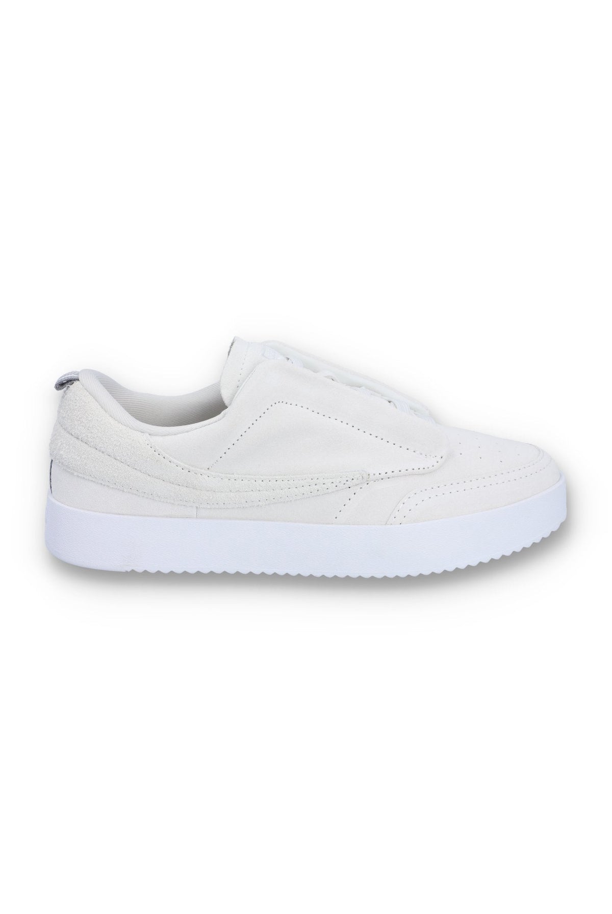 White Suede Festa 77 Heritage Tennis Trainer - White