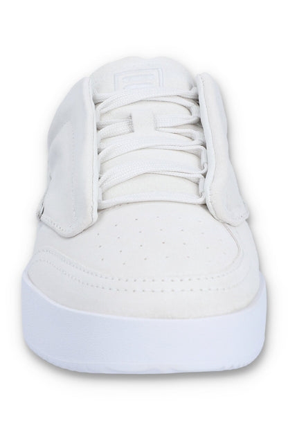 White Suede Festa 77 Heritage Tennis Trainer - White
